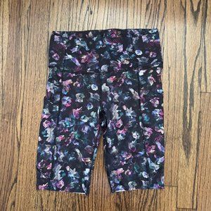 Lululemon 8" floral Biker Shorts